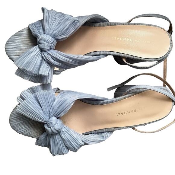 Loeffler Randall Shoes - Loeffler Randal  Camellia Blue Pleated Bow Heel  Elegant Women Size 10